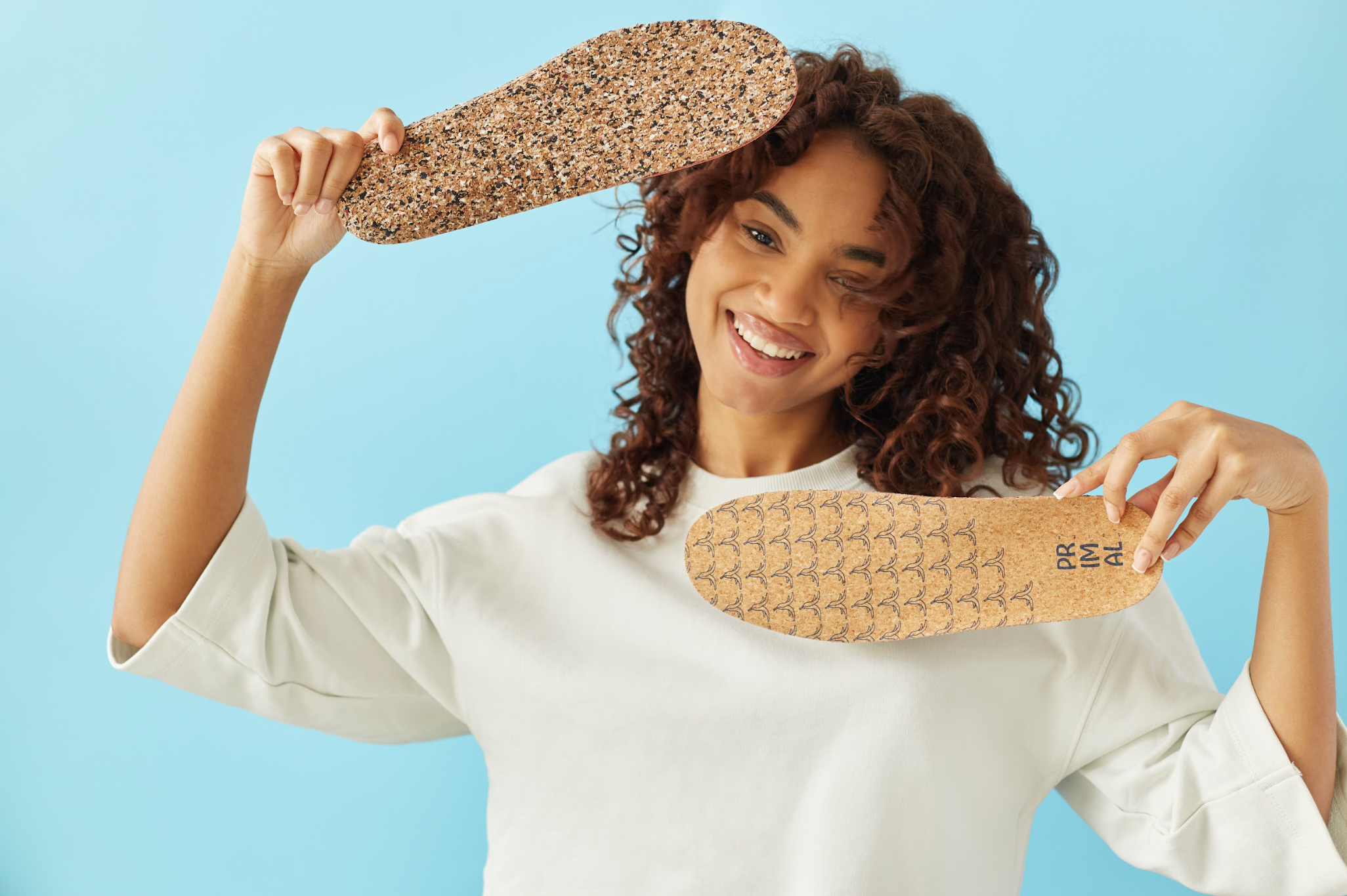 Sustainable cork insoles